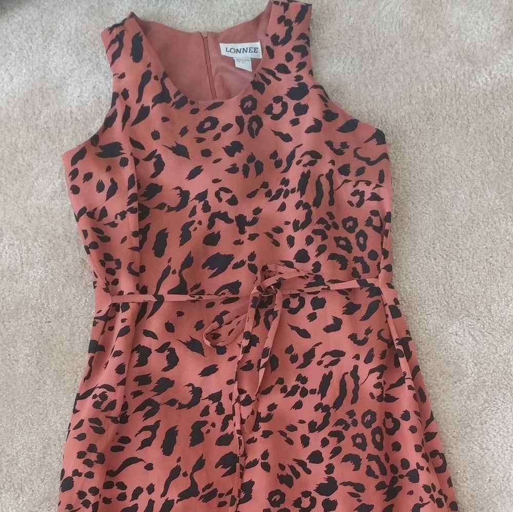 Long animal-print dress